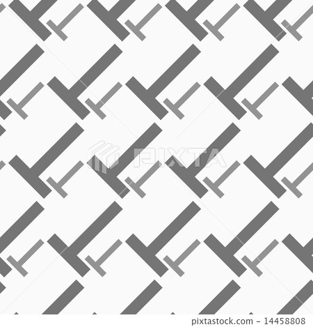 Monochrome pattern with big and small t shapes 14458808