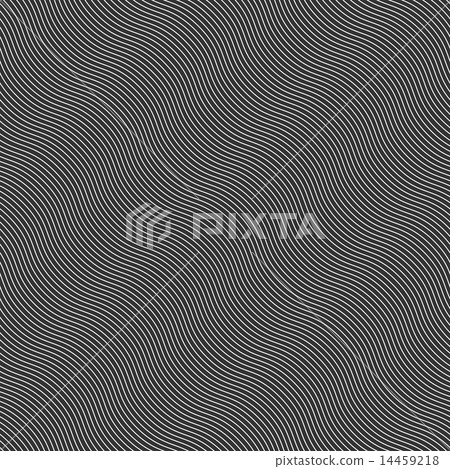 Monochrome pattern with diagonal wavy guilloche  14459218