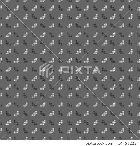 Monochrome pattern with dotted shapes forming  14459222