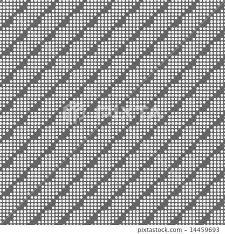 Monochrome pattern with white dotted diagona 14459693