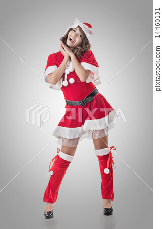 Smile happy Asian Christmas girl 14460131