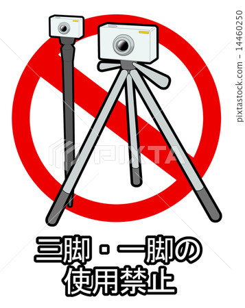 禁止使用三腳架/獨腳架 14460250