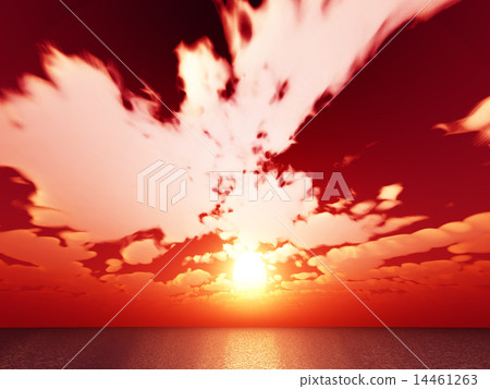 Wind and clouds with the sea 14461263