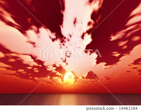 Wind and clouds with the sea 14461264
