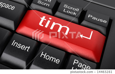 tim word on red keyboard button tim word on red keyboard button 14463281