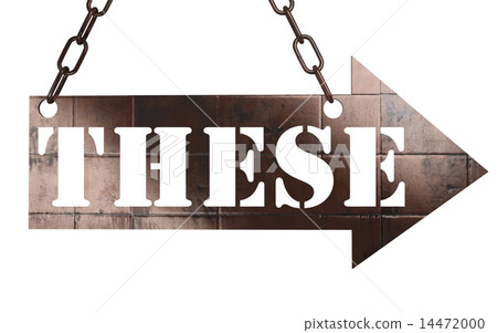 these word on metal pointer 14472000