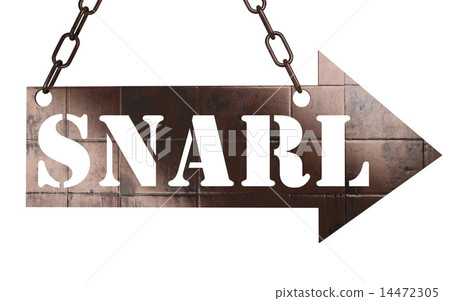 snarl word on metal pointer 14472305