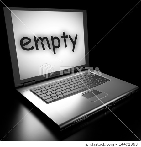 empty word on laptop empty word on laptop 14472368