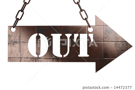 out word on metal pointer 14472377