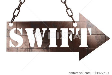 swift word on metal pointer-插圖素材 [14472394] - PIXTA圖庫