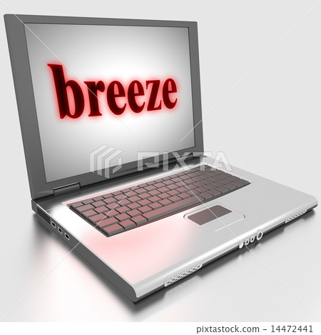 breeze word on laptop 14472441