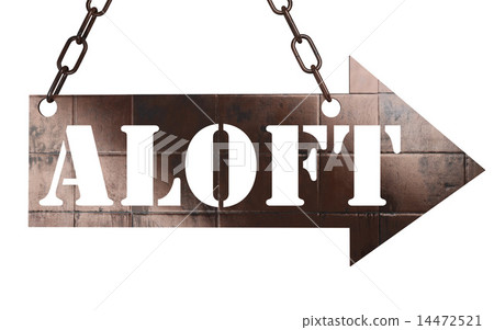 aloft word on metal pointer aloft word on metal pointer 14472521