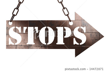 stops word on metal pointer stops word on metal pointer 14472871