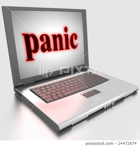 panic word on laptop panic word on laptop 14472874