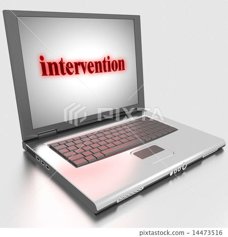intervention word on laptop intervention word on laptop 14473516