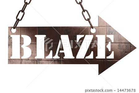 blaze word on metal pointer blaze word on metal pointer 14473678