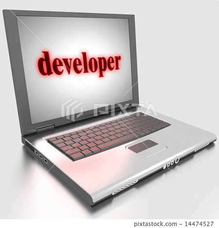 developer word on laptop developer word on laptop 14474527