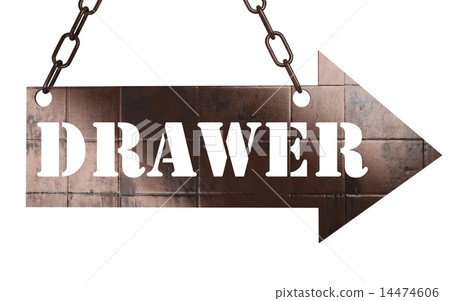 Drawer Word On Metal Pointer Stock Illustration 14474606 Pixta