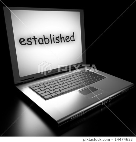 established word on laptop 14474652