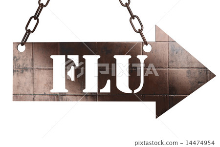 flu word on metal pointer flu word on metal pointer 14474954