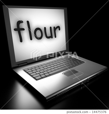 flour word on laptop flour word on laptop 14475376
