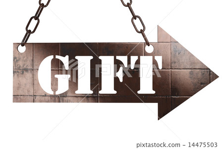 gift word on metal pointer 14475503