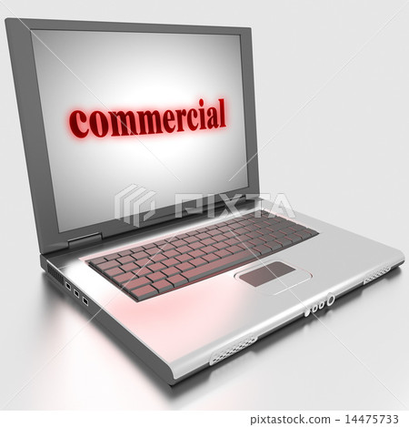 commercial word on laptop 14475733