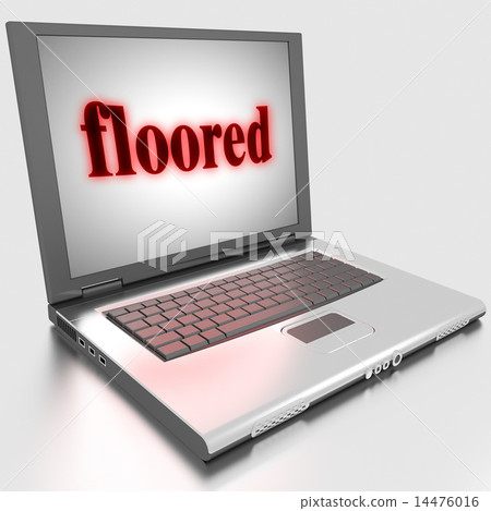 floored word on laptop 14476016