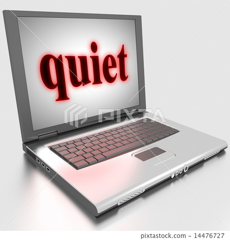 quiet word on laptop quiet word on laptop 14476727