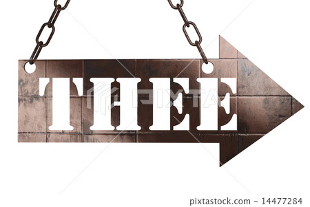 thee word on metal pointer 14477284
