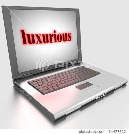 luxurious word on laptop luxurious word on laptop 14477522