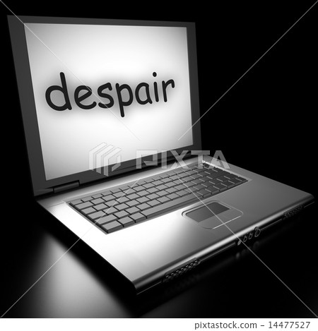 despair word on laptop despair word on laptop 14477527