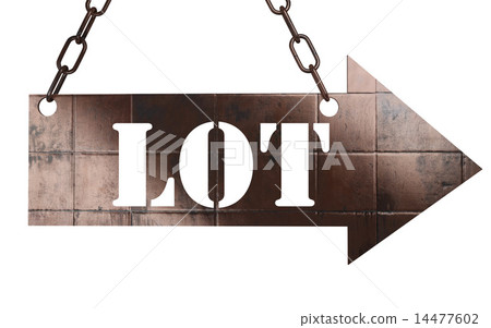 lot word on metal pointer 14477602