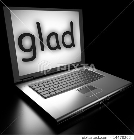 glad word on laptop glad word on laptop 14478203