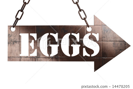 eggs word on metal pointer eggs word on metal pointer 14478205