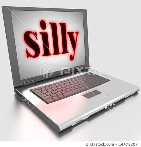 silly word on laptop silly word on laptop 14478207