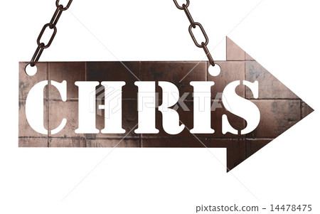 chris word on metal pointer chris word on metal pointer 14478475