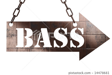 bass word on metal pointer 14478681