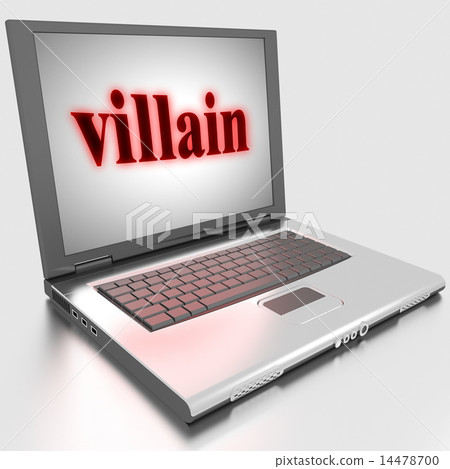 villain word on laptop villain word on laptop 14478700