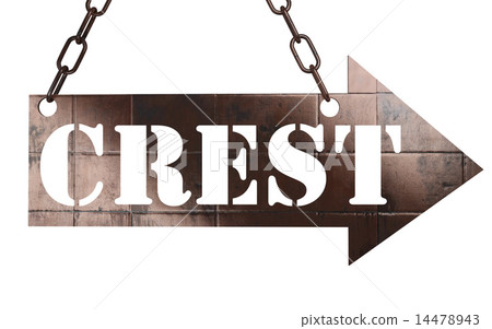 crest word on metal pointer crest word on metal pointer 14478943