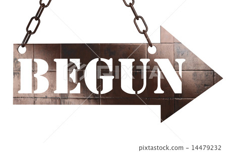 begun word on metal pointer 14479232