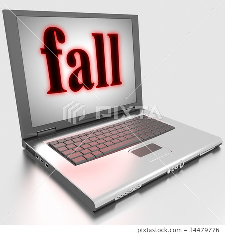 fall word on laptop fall word on laptop 14479776