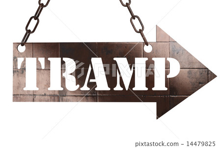 tramp word on metal pointer 14479825