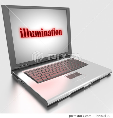 illumination word on laptop 14480120
