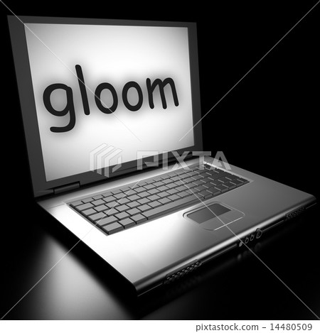 gloom word on laptop gloom word on laptop 14480509