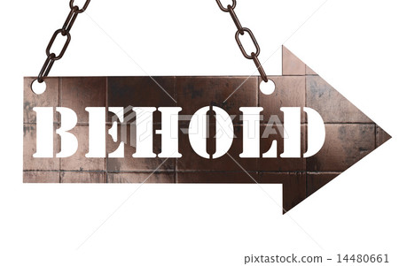 behold word on metal pointer behold word on metal pointer 14480661