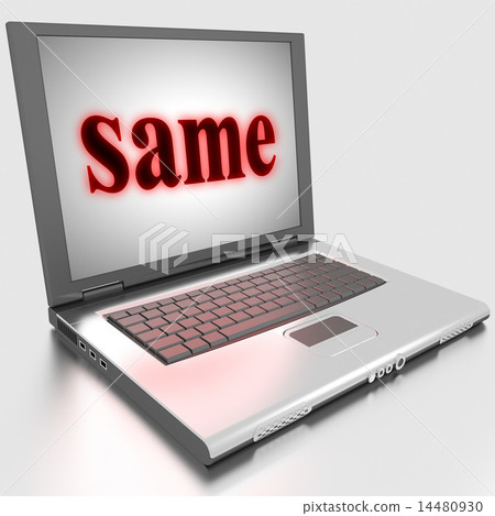 same word on laptop same word on laptop 14480930