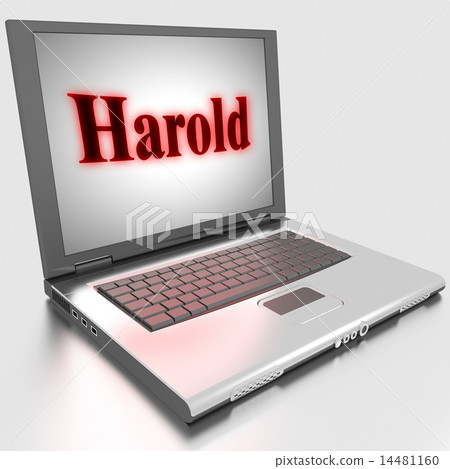 Harold word on laptop 14481160