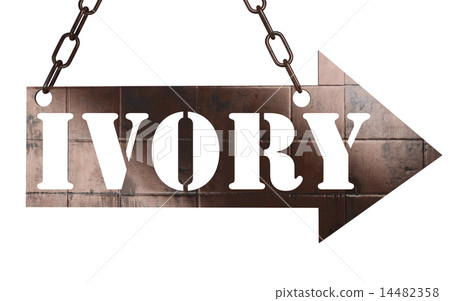 ivory word on metal pointer 14482358