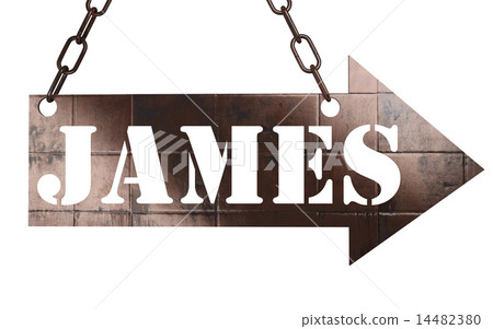 james word on metal pointer 14482380